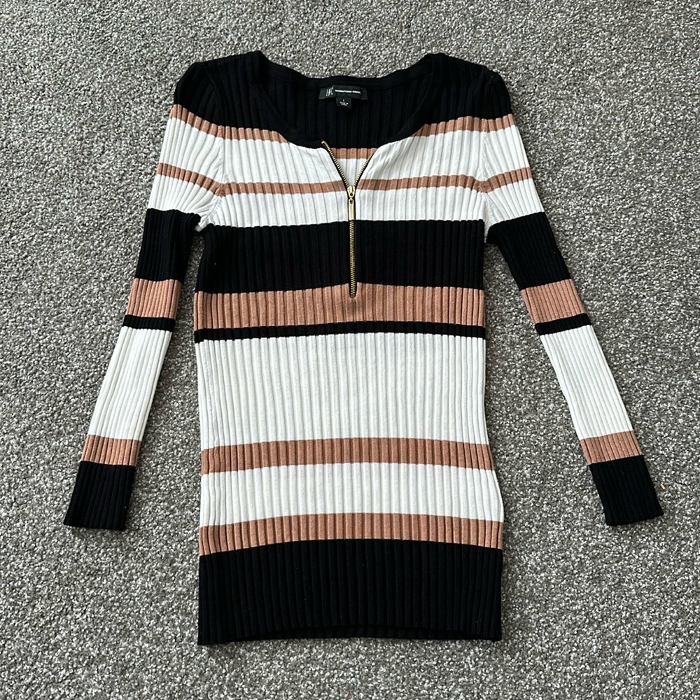 Inc long sleeve ribbed sweater